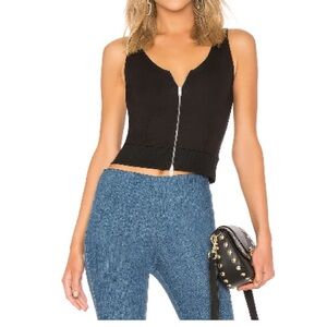 Rag & Bone Mara Zip Up Sleeveless Top - XS